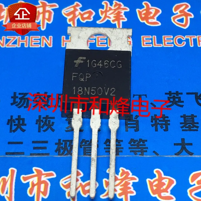 

30pcs original new FQP18N50V2 TO-220 500V 18A