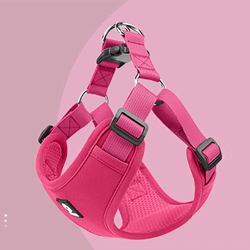 Klassisches Auto-Sicherheitsgeschirr für Hunde, verstellbare Reiseweste für Haustiere mit Sicherheitsgurtclip, crashgetestet, zugfreies Design für kleine und mittlere Hunde_voghion.com