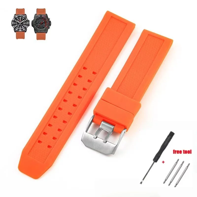 23mm Waterproof Silicone Watch Strap – Sport Dive Band