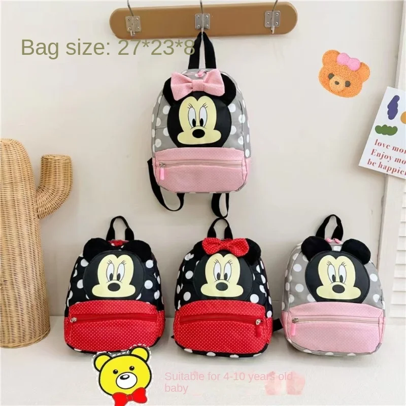 Backpack baby boys girls Minnie Mickey Mouse children schoolbag kindergarten gift
