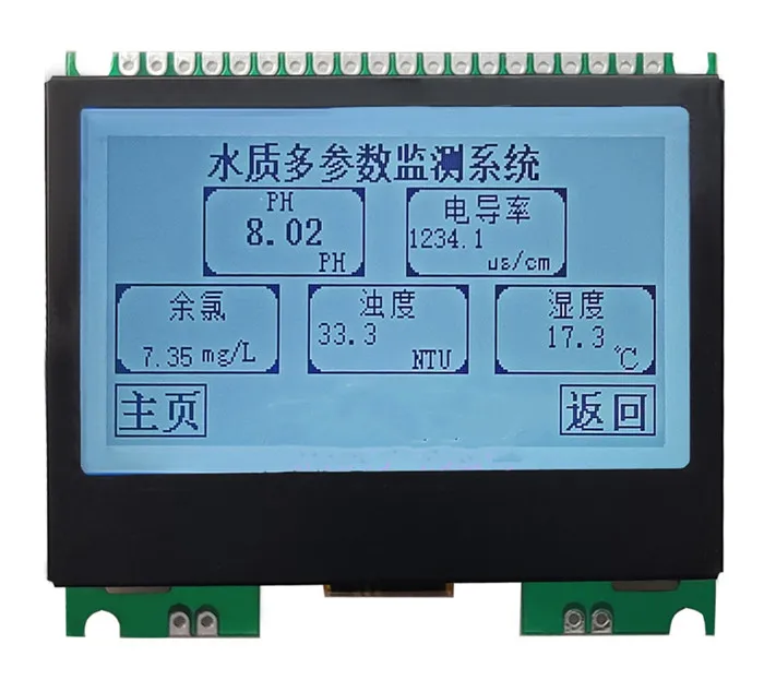 20PIN COG 256128 Display Screen Module ST75256 Drive IC SPI/IIC/Parallel Interface White/Blue Backlight