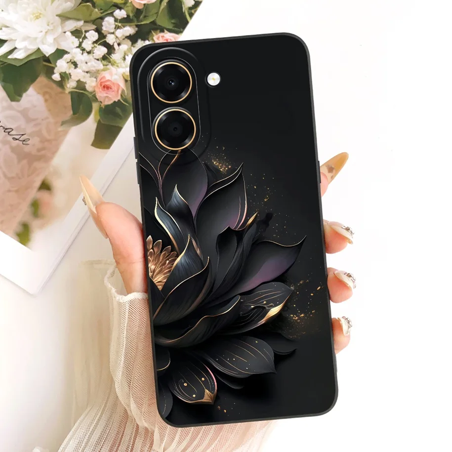 Pretty Flower Candy Painted Soft Silicone Phone Case - Back Cover & Bumper