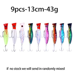 Enhanced Product Title:  
Premium Topwater Floating Popper Fishing Lure - Ideal (9pcs)