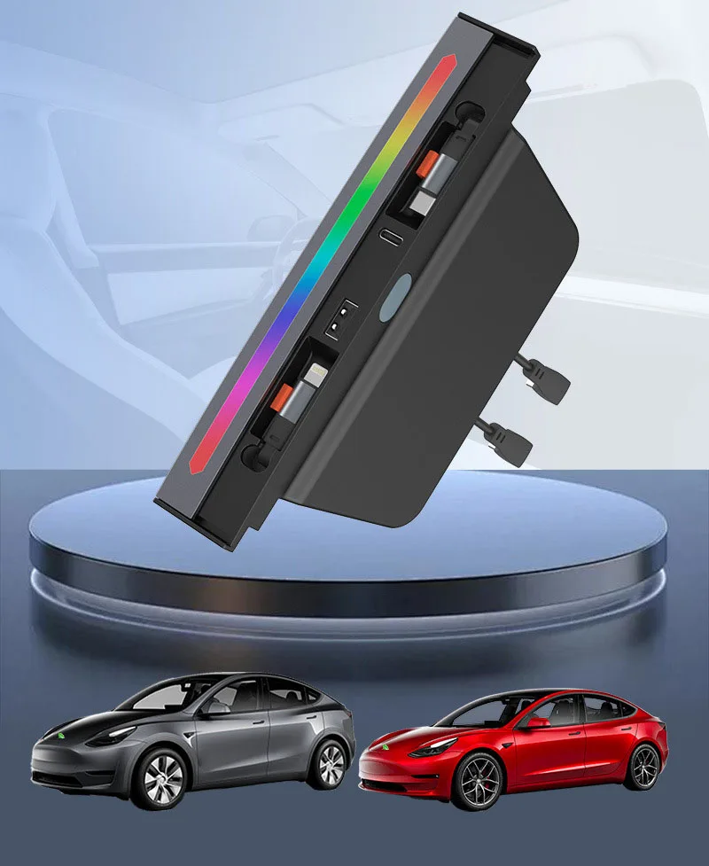 For Tesla Model Y&3 2021-2024 Fast Charger Shunt Hub Intelligent Docking Station