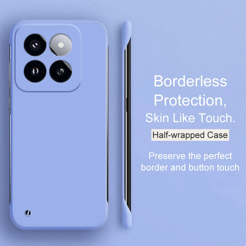 Ultra-Thin Candy Color Borderless Hard Case - Sleek Protective Back Cover Coque