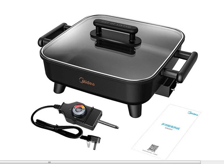 Midea Korean style Home Multifunction 6L Hot Pot Frying Machine Electric Stove Cooker Frying Grilled Fish Pan Fry braise stew