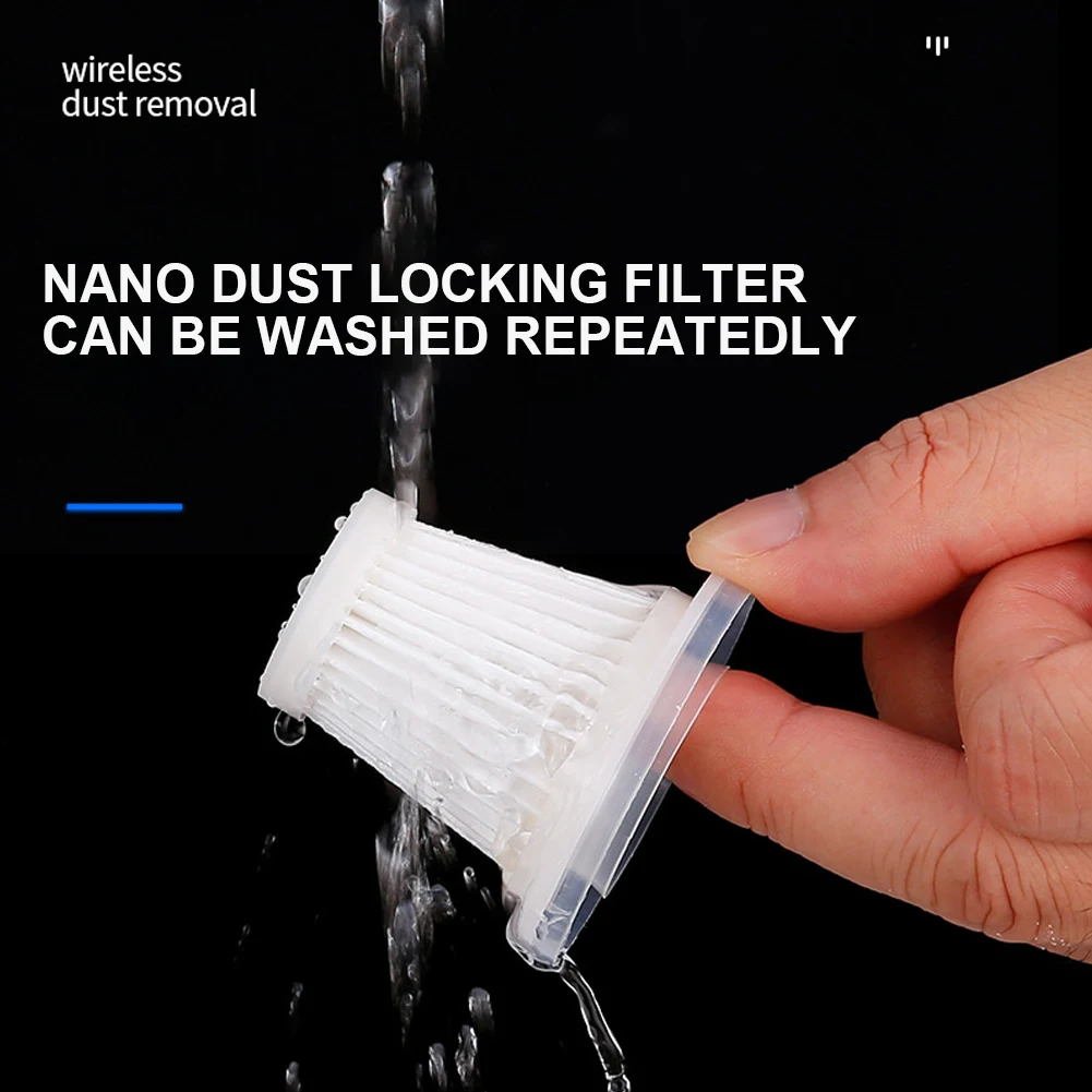 HEPA Car Vacuum Filter Easy Installation and Removal Vacuum Cleaner Cartridges Portable Handheld Cleaner Accessories 5pcs