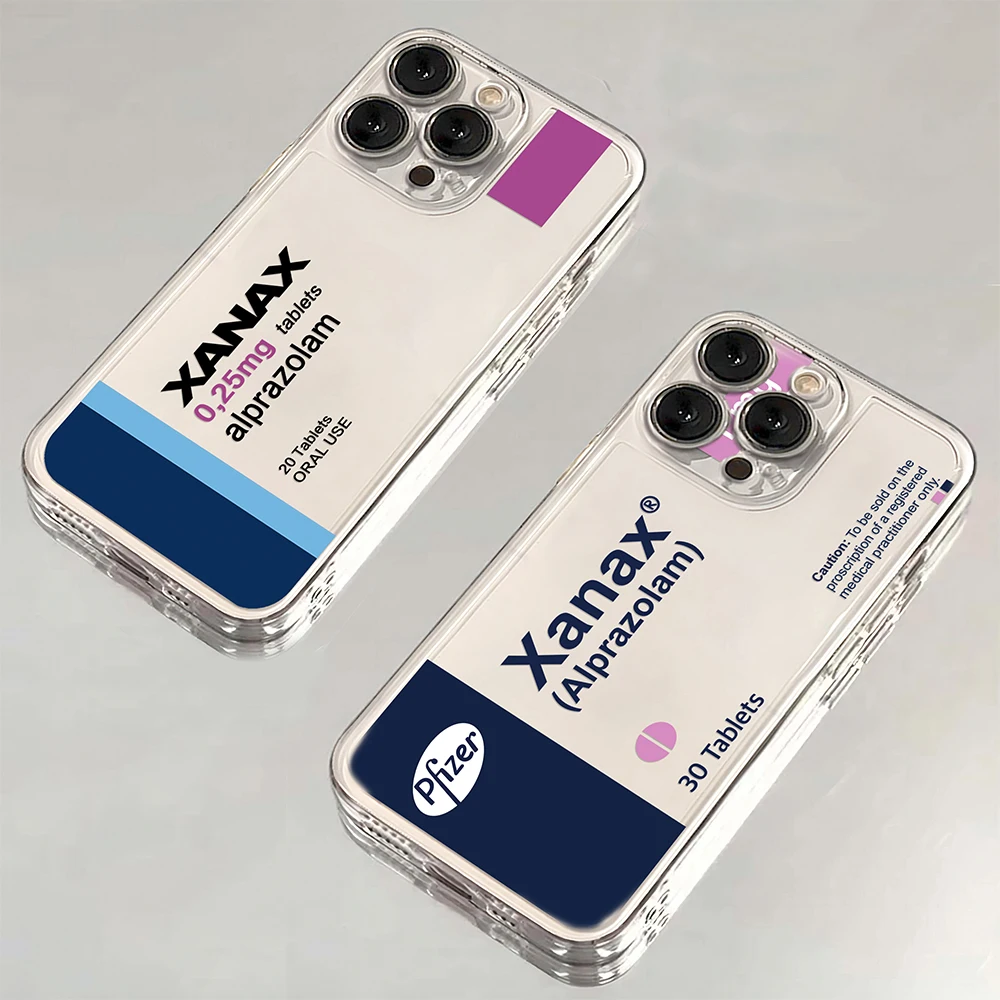 XANAX Transparent Soft TPU Back Cover Phone Case