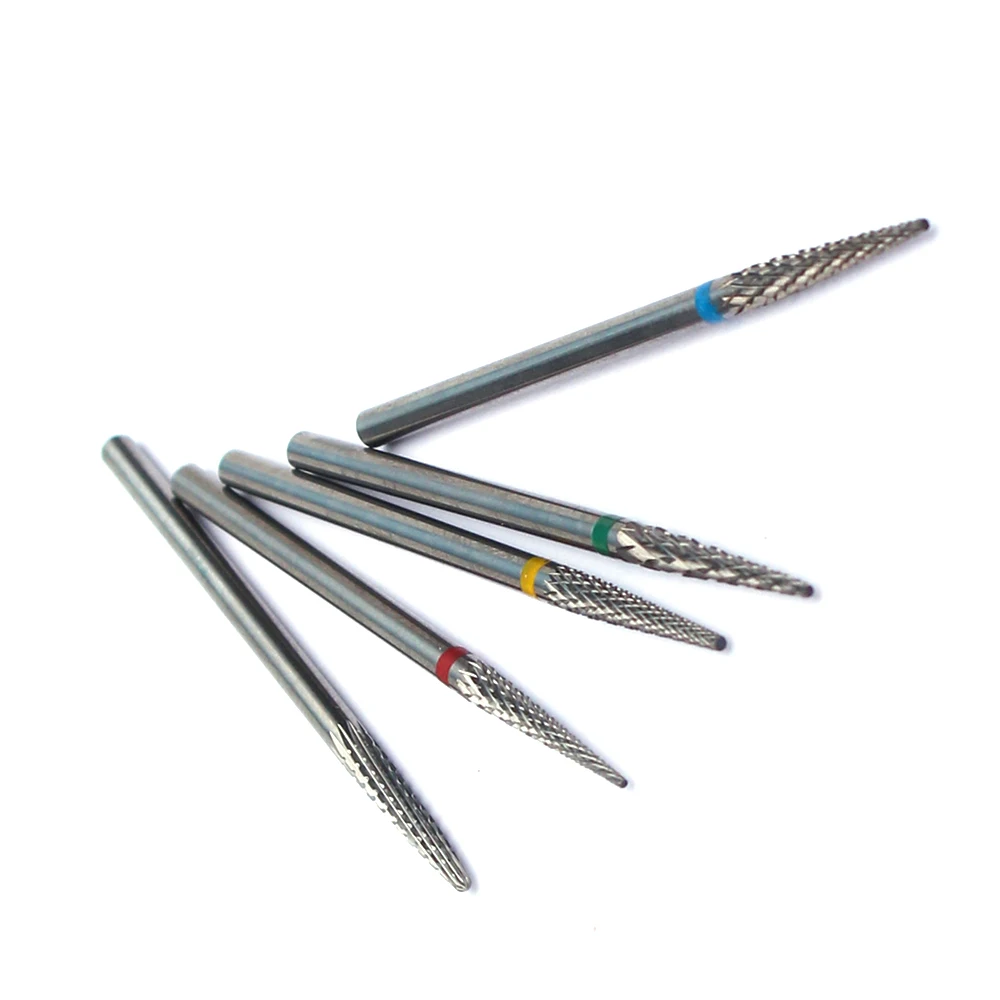 1pc Carbide Tungsten Nail Drill Bit Rotate Burr Milling Nail Cutter Bits Electric Drill Machine For Manicure Pedicure Tools 4
