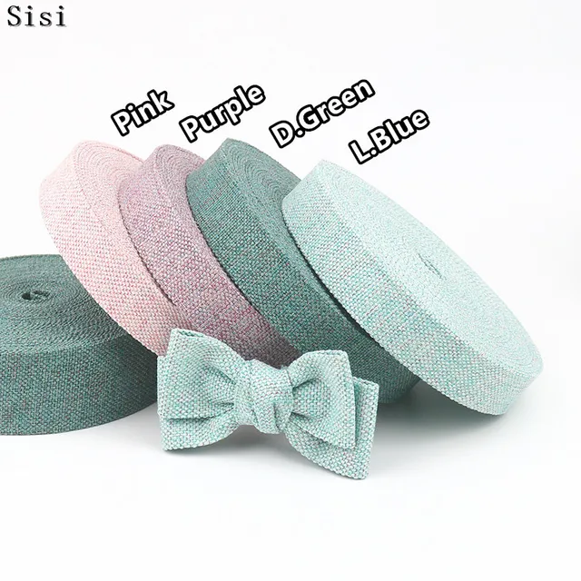 Kewgarden Silk Layering Cloth Ribbon 1 1.5 10 25 40mm DIY High-end Bow  tie Hair Accessories Handmade Tape Sewing Crafts 11Yard