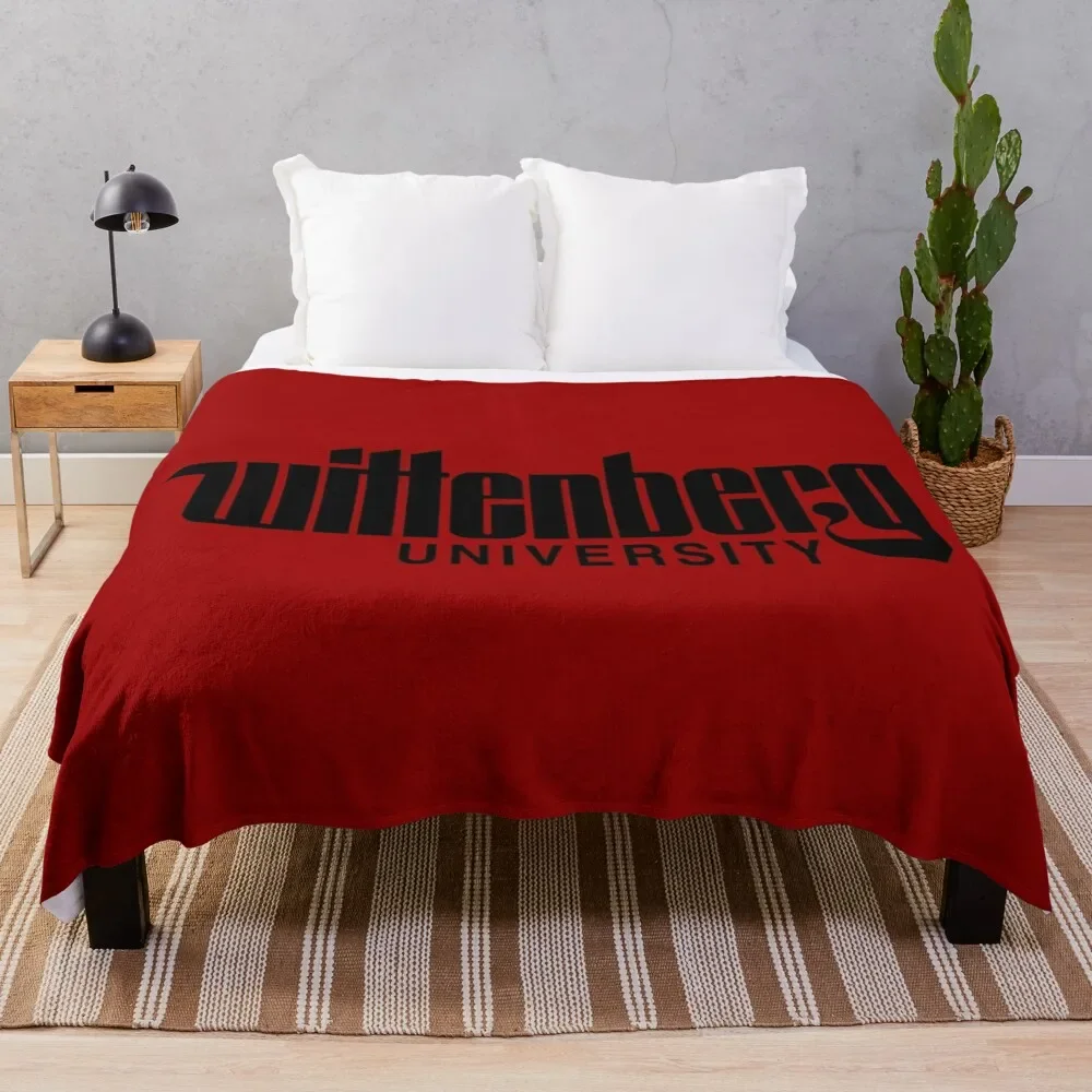 

Wittenberg University Throw Blanket halloween Cute Plaid Dorm Room Essentials Blankets
