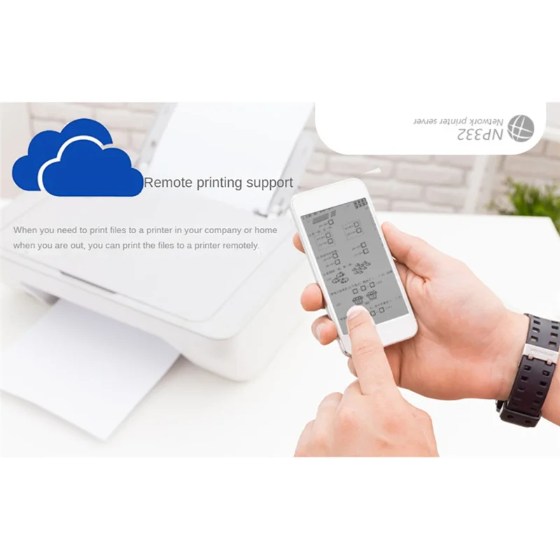 Server Di Stampa Network PLGEBR NP330 - WiFi, Bluetooth, USB 2.0 Per Condivisione Stampante In Rete - Foto 3