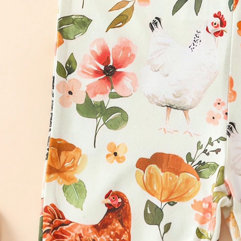 Baby Girls Romper Cute Sleeveless Flower Print - Uniqwear
