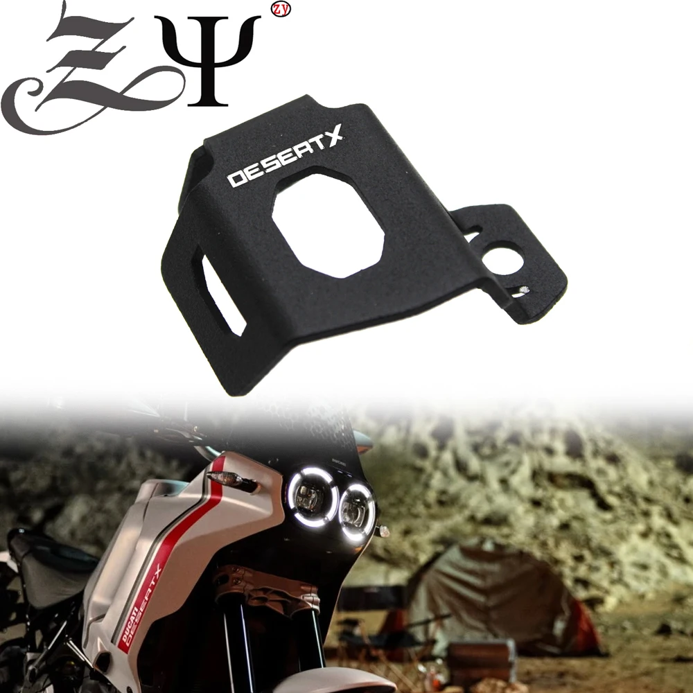 

Motorcycle Accessories Rear Brake Pump Fluid Reservoir Guard Protector Oil Cup Cover For Ducati Desert X DesertX 2022