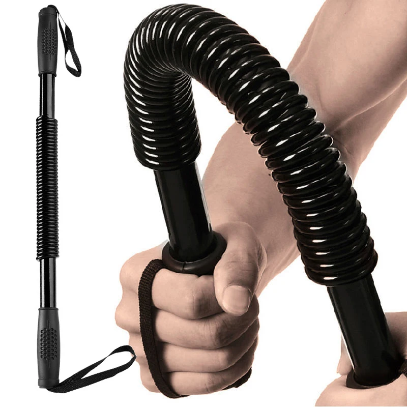 Power Twister Spring Resistance Bar, Treinamento De Força, Braço, Peito, Exercício Do Músculo Abdominal, Home Gym Workout Equipment