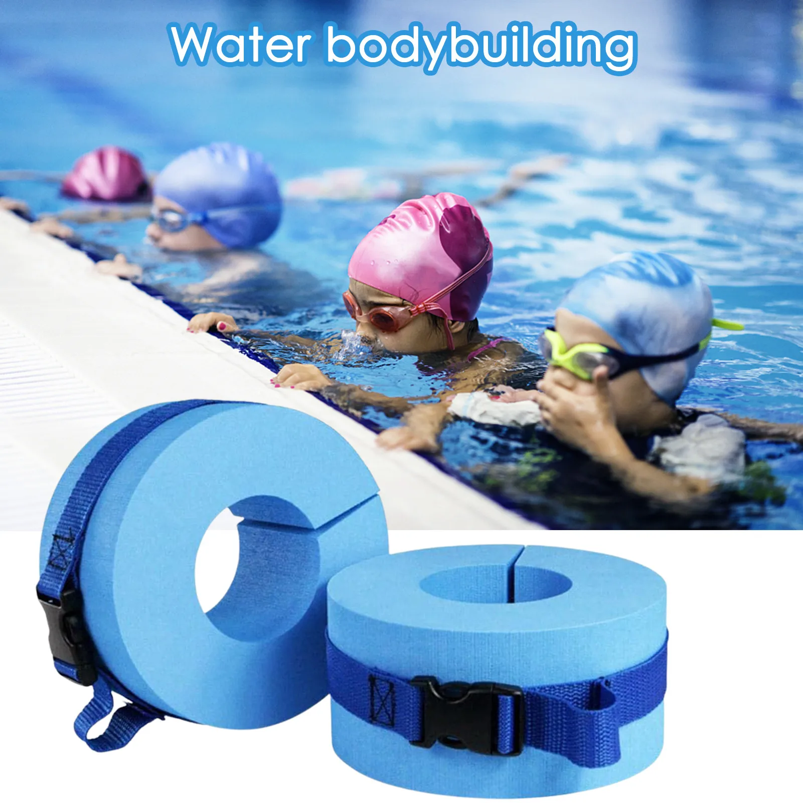 2pcs Eva Foam Aquatic Cuffs Swimming Weights Legging Water Exercise