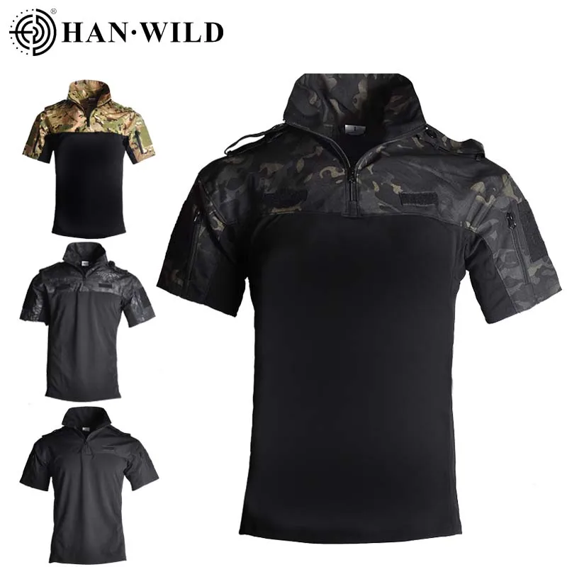 

Outdoor Cycling T-shirt Men Tactical Shirt Multicam Short Sleeve Combat Shirts Elastic Army Military Camo Hiking Camping Clothes