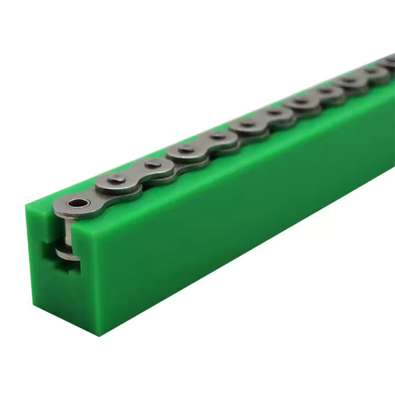 1Meter Concave Chain Guide Rail Groove 06B 08B 10A Nylon Plastic K Type Polyethylene Chain Guide Linear Rail Router
