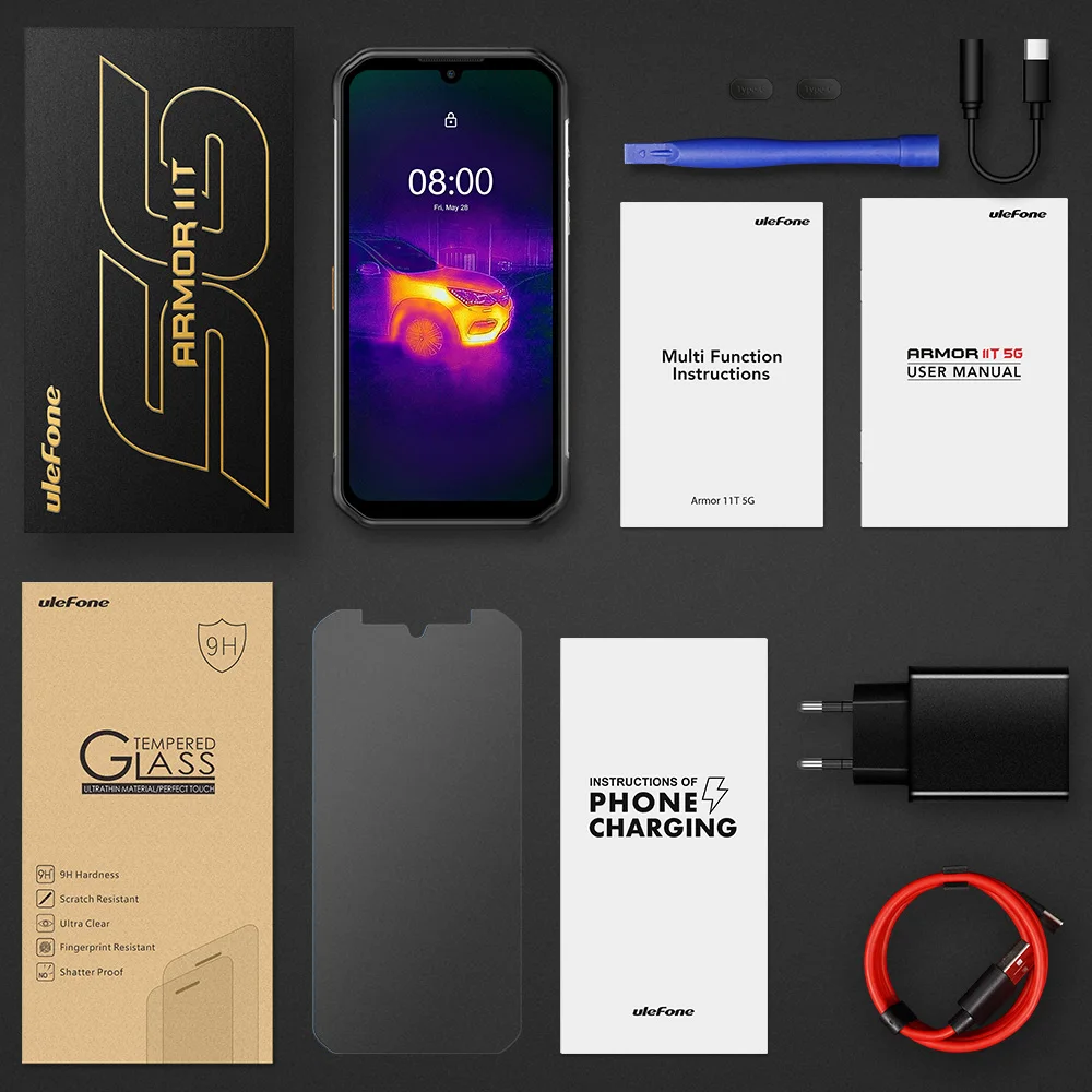 Ulefone Armor 11T 5G Rugged Mobile Phone 6.1" HD+ Thermal Imaging Camera Smartphone Android 11 8GB 256GB Waterproof Smart Phone 37 Sf2a67ad7681a48b79874d6c0ed8078faW