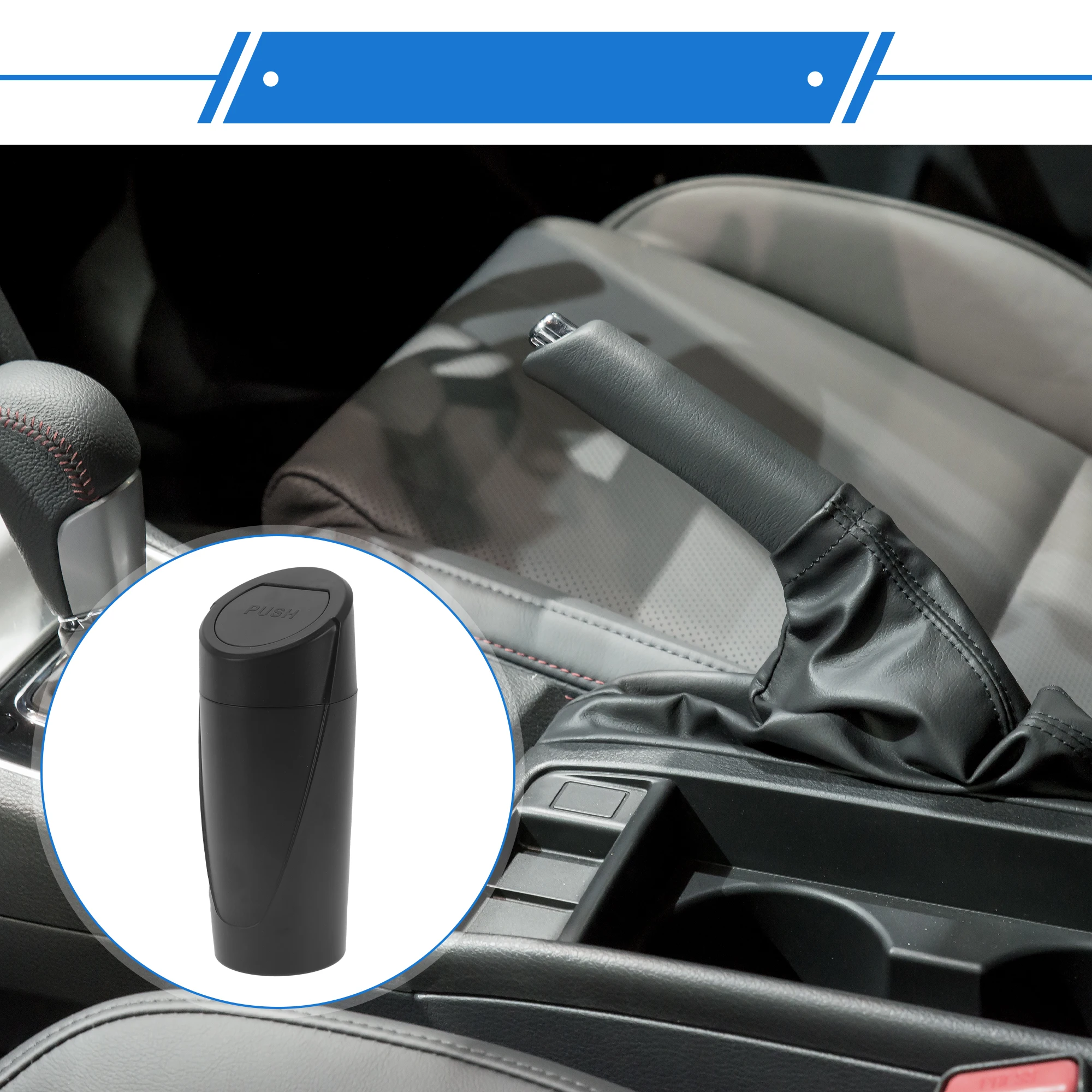 Car Trash Can Portable Universal Dustbin Storage Case with Lid 8x20cm Interior Accessories