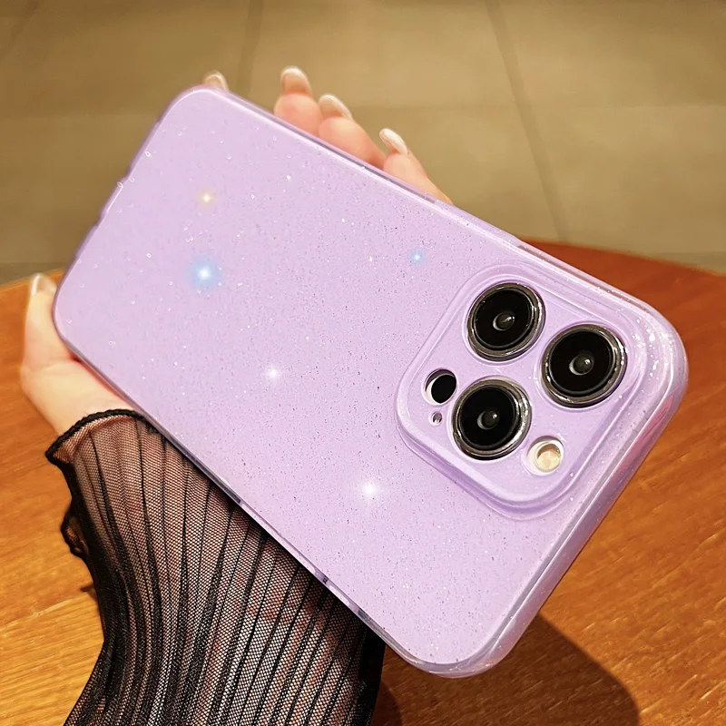 Luxurious Glitter Neon Fluorescence Silicone Phone Cover