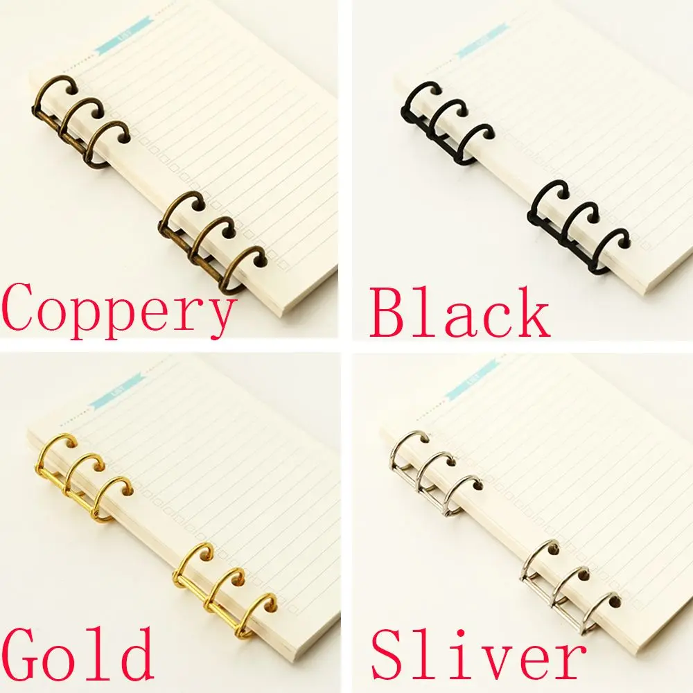2pcs Hot Vintage Fashion Refillable Stationery Spiral Ring Loose Leaf Ring Notebook Binder