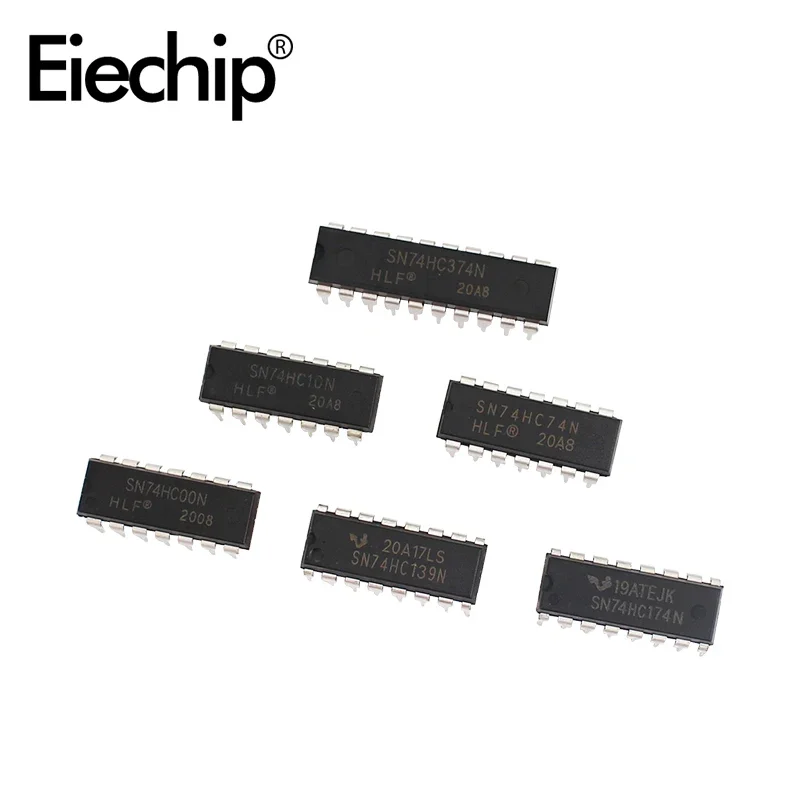 Logic IC circuito integrato 30 tipi Kit assortimento fai-da-te serie 74HC, Kit Driver Chip registro DIP 74HC595 74HC573 74HC393 74HC00