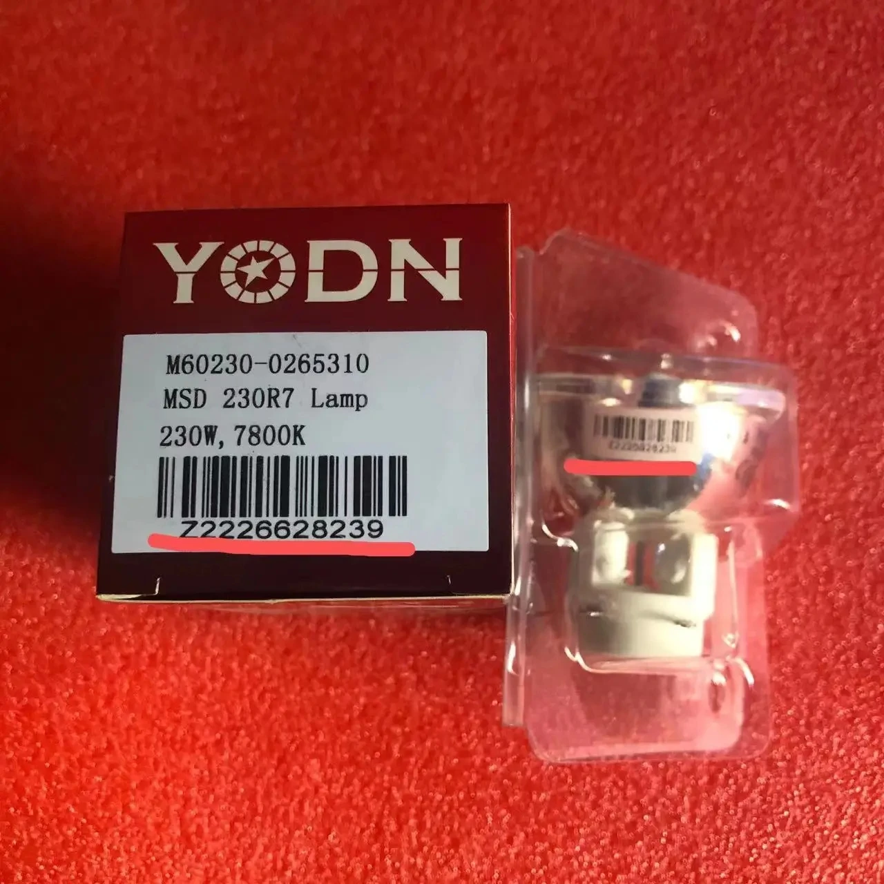Фото Замена для YODN MSD 200R5 230R7 260R9 280R10 лампа 200 Вт 230 Вт 260 Вт 280 Вт MSD200R5 MSD230R7 MSD280R9 MSD280R10 7800K лучевая лампа №2