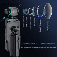 Мини-камера HD 1080P, портативный цифровой видеорегистратор, велосипедная камера, беспроводная Wi-Fi камера, инфракрасная полицейская камера ночного видения для дома — изображение 2