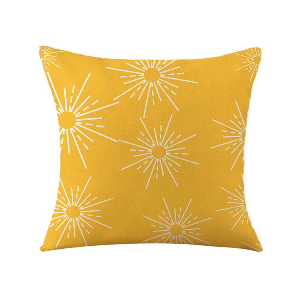 

Covers Couch Pillow Covers Farmhouse Garden Lasting Use Outdoor Patio Throw Floral Printed Comfy Imitation Hemp