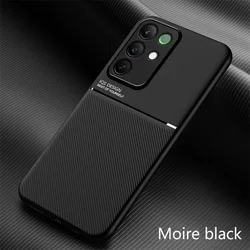 Premium Magnetic Leather Phone Case with Soft Silicone Bumper Back Cover for Realme C75 4G (Black)