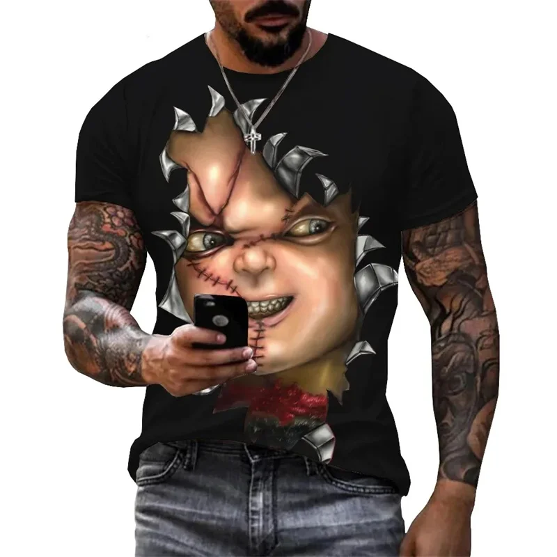 

Men's And Women's Short Sleeved T-shirts Street Clothing Summer Style 3D Printing For Comfort Breathability And Quick Drying Spo