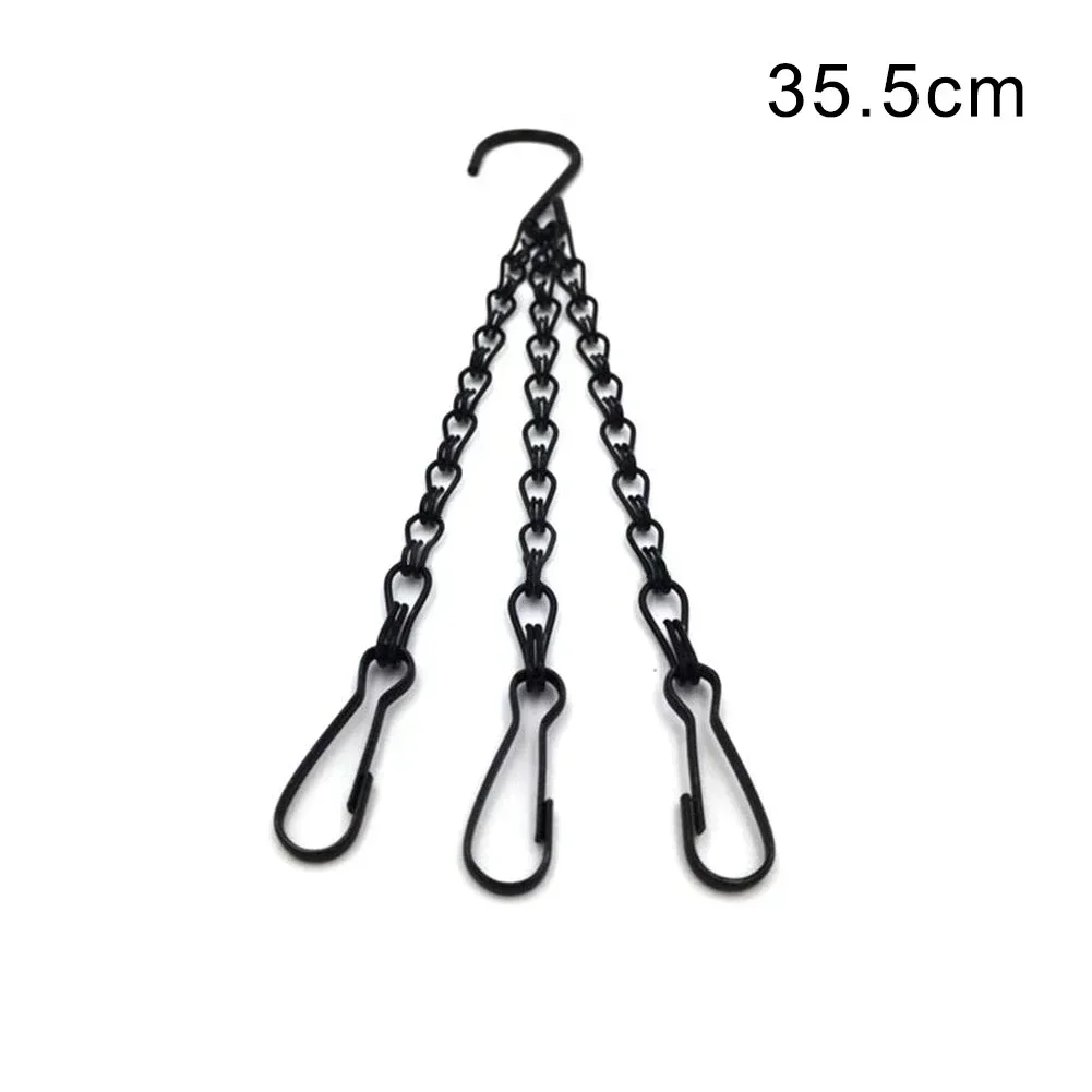 5 Size Rattan Hanging Basket Flower Pot Chain Hydroponic Plants Plant Grow Tools Garden Decorations With 3 Hooks flower pot plant hanger wicker planter hanging basket organizer