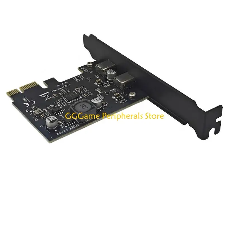 이중 유형 C 포트 및 5Gbps를 제공하는 데스크탑 컴퓨터용 U55B USB3.2 PCIe 카드