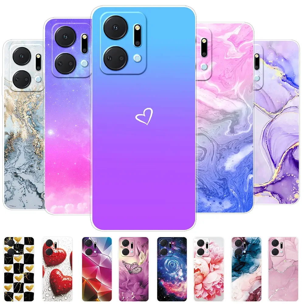 Per Huawei Honor X7A 2023 6.75 "Custodia Per Honor X7A Custodie Trasparenti Cover Morbida In Silicone Fundas Per Honor X7A 5G Coque Bumper