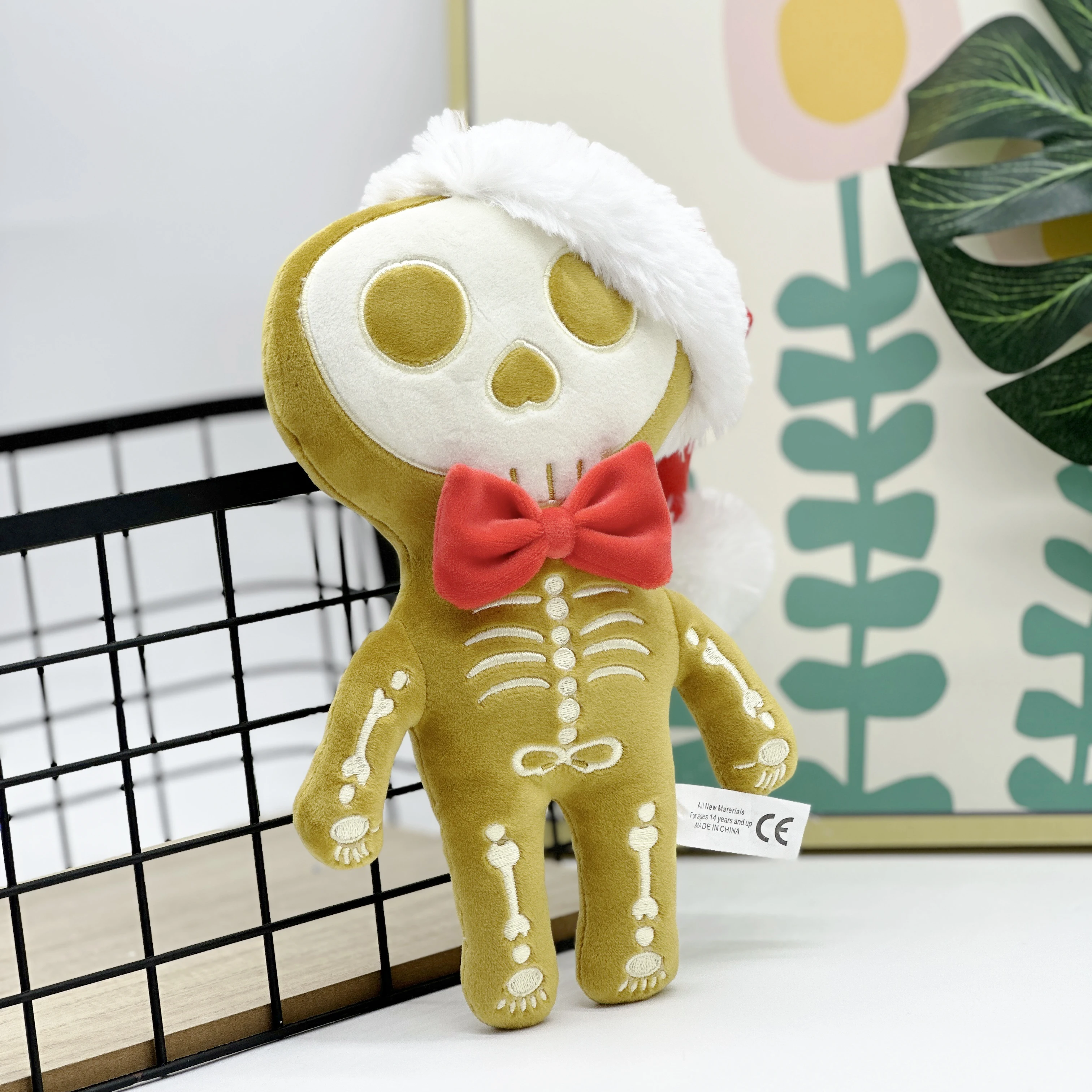 

New Zombie Skeleton Plus Halloween Christmas Skull Gingerbread Man Plush Toy