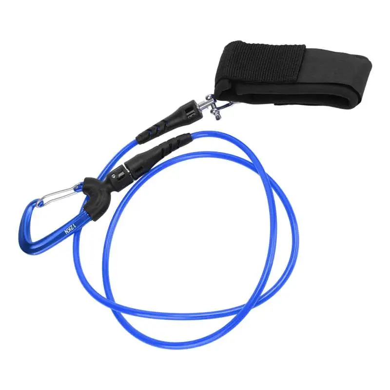 Roestvrijstalen Freediving Lanyard Met Draaibare Snap-Anti-Verloren Veiligheidskabel Voor Duikveilige Riem