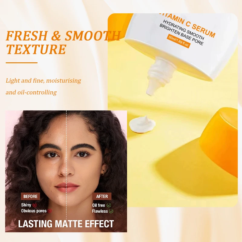 PORE SMOOTH PRIMER VC Cream Concealer Foundation Cream Face Skin Makeup Front Milk Whitening Cream Primer vc makeup base 2