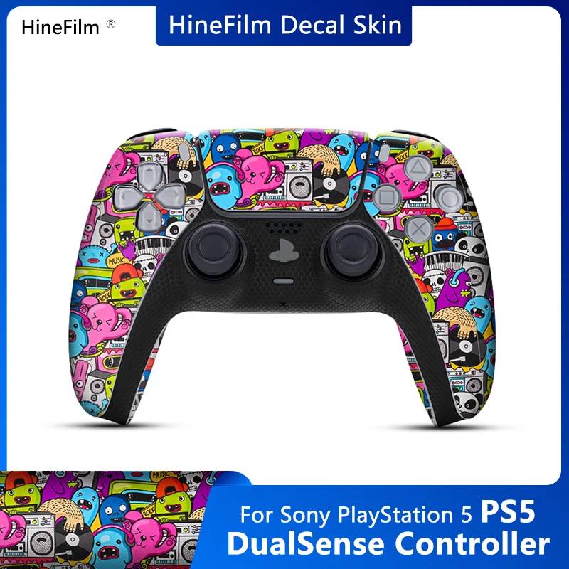 Per Playstation 5 Controller Decal Skin Wrap Cover Film Ps5 Wireless Remote Controller Sticker Cover Film Playstation5