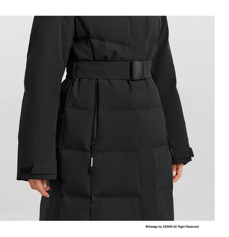 Down Jacket Women Long Length Parka New Winter Goose Down Warm Outdoor Windproof Outerwear
