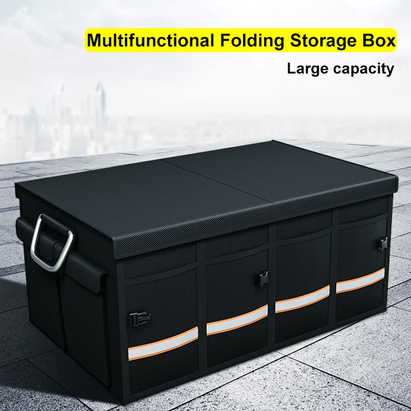 

Car Trunk Storage Box Portable Multipurpose Folding Storage Box Outdoor Travel Storage Trunk Organizer For Truck SUV Trunk Box