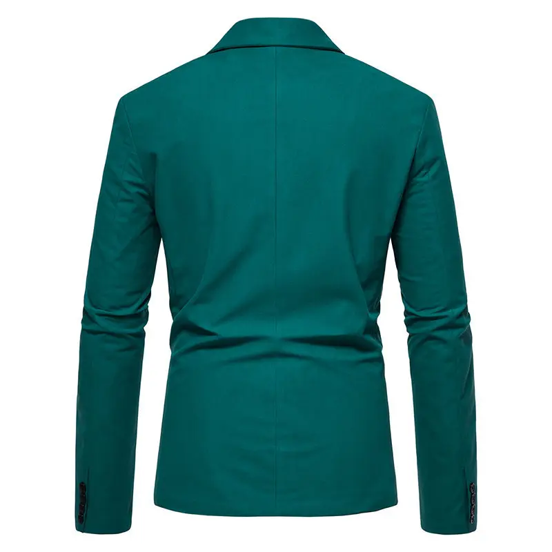 Mens Blazer Jacket European and American Men's Single Breasted Suit Wedding Dress Suit Jacket