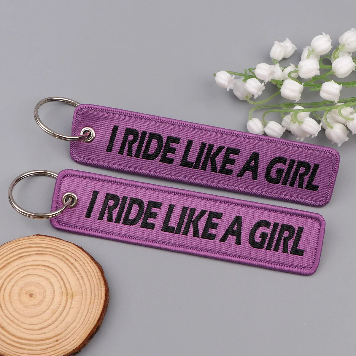 Lustige Zitate Serise Stickerei Schlüsselanhänger Schlüsselanhänger für Motorräder Auto Schlüsselanhänger Halter Schlüsselanhänger Chaveiro Schmuck Accessoires Geschenke – Detail 2