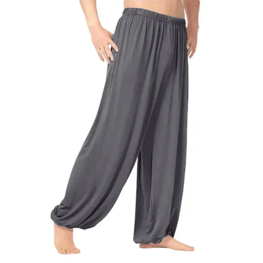 New Men's Spring and Autumn Personality Loose Yoga Casual Pants 4