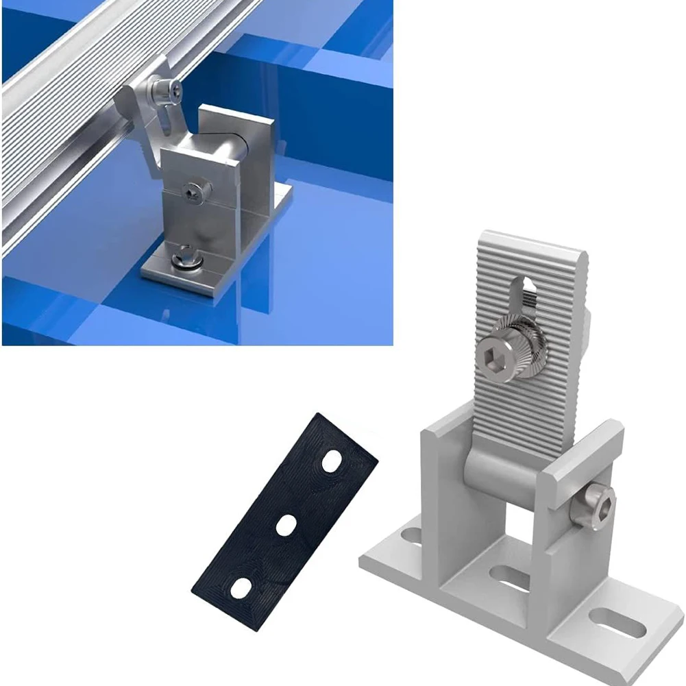 Description Picture 2 of itemSolar Panel Mounting Bracket Module Brackets PV Mounting Adjustable Bracket Aluminum Assembly Roof Flat Photovoltaic Support