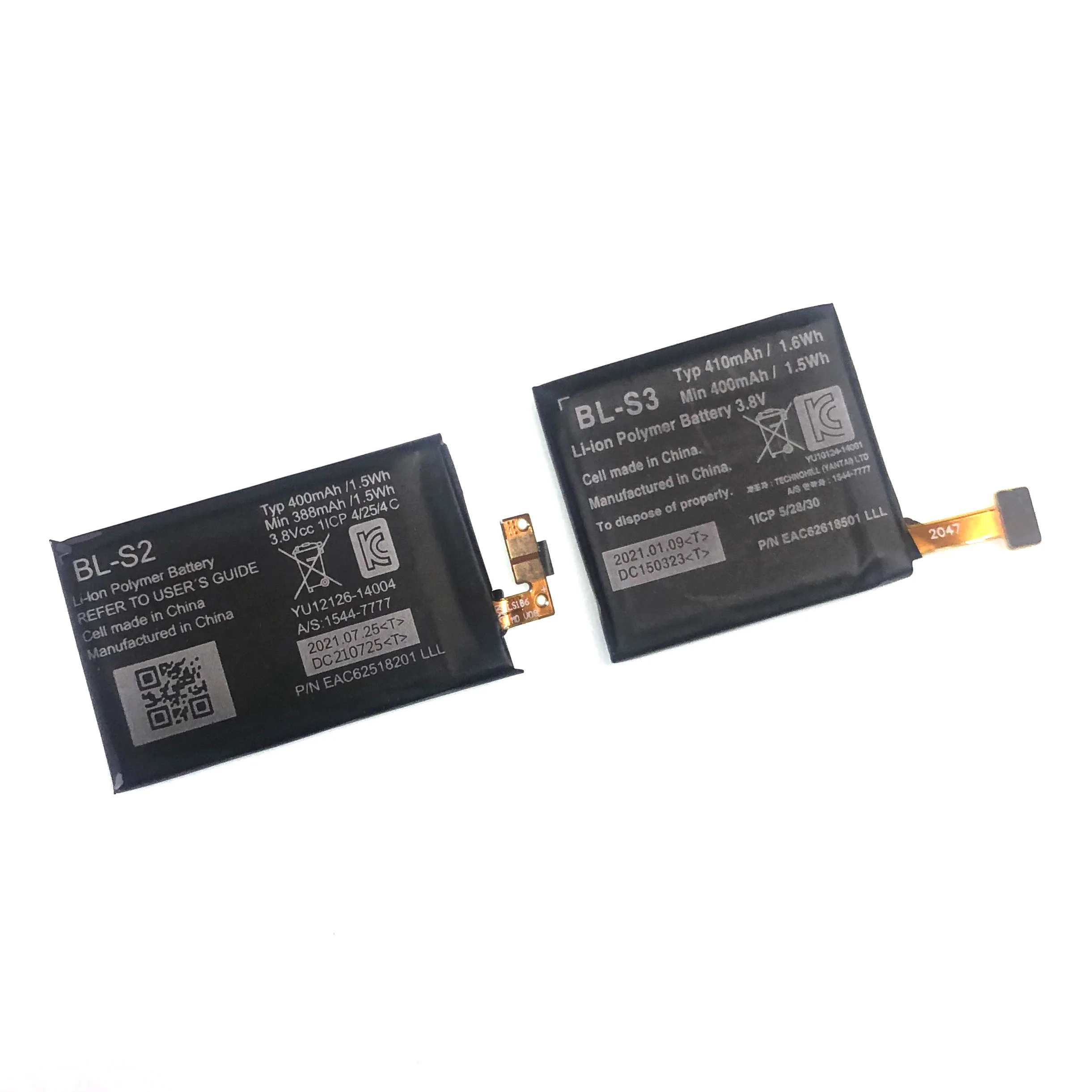 

Battery For LG G BL-S2 BL-S3 BL-S5 BL-S7 Watch R W100 W110 W150 VC200 W280 Watch Replacement SmartWatch Li-polymer Bateries