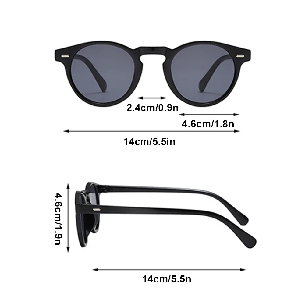 Timeless Retro Round Sunglasses - Unisex Vintage Fashion Eyewear