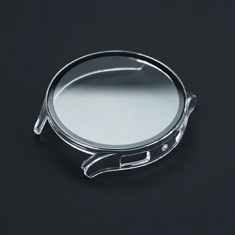 Hülle für Samsung Galaxy Watch 7/6/5/4/FE, gehärtetes Glas + Abdeckung, PC-Stoßstangen-Displayschutz, Galaxy Watch 7 6 44 mm, 40 mm, Zubehör – Detail 2