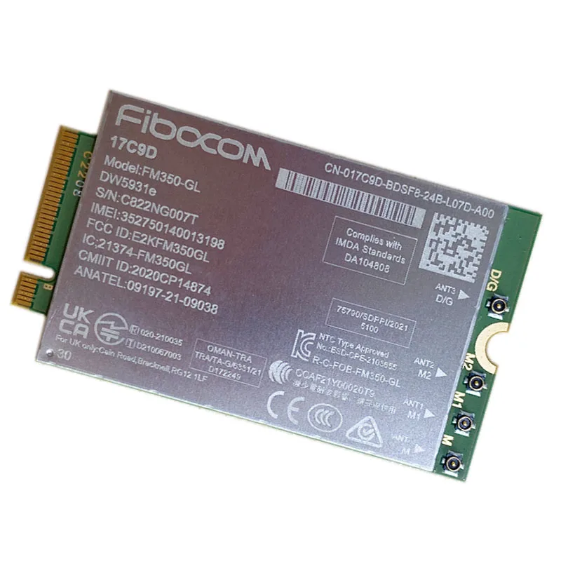 Fibocom-módulo para Dell Latitude Mimo Gnss Modem Fm350-gl Dw5931e Dw5931e-esim 5g M.2 5531 9330 3571 Laptop 4x4 - Imagem 5