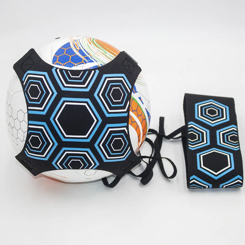 Adjustable Football Kick Trainer Adults Kids Soccer Ball Training Equipment Trainer Solo Practice Elastic Belt Sports Assistance
